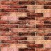 Самоклеющаяся декоративная 3D панель под коричневый екатеринославский кирпич 2 мм
