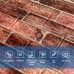 Самоклеющаяся декоративная 3D панель под коричневый екатеринославский кирпич 2 мм