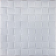 Самоклеющаяся 3D панель белая плетения 700x700x8мм Самоклеющаяся 3D панель белая плетения 700x700x8мм