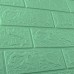 Самоклеющаяся декоративная 3D панель под кирпич мяту в рулоне 20м 20000x700x3 мм