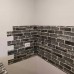 Самоклеющаяся декоративная 3D панель под серый екатеринославский кирпич 700x770x3мм (42-3)