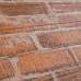 Самоклеющаяся декоративная 3D панель под рыжий екатеринославский кирпич 3 мм